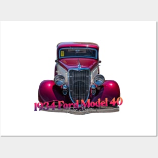 1934 Ford Model 40 Tudor Sedan Posters and Art